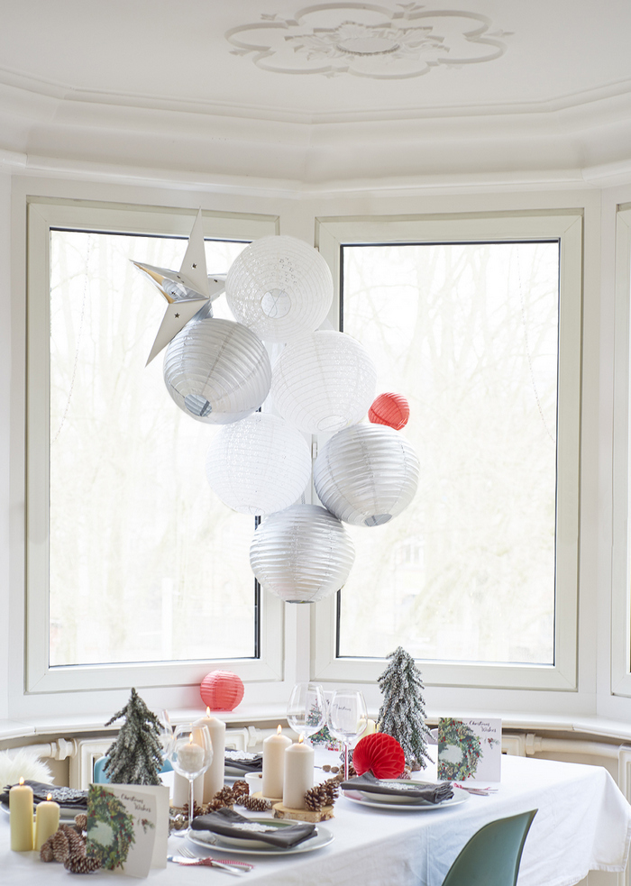 Noël tradition inspirations 2018 avec nos lanternes et boules en papier